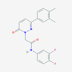 molecular formula C20H17F2N3O2 B14869690 N-(3,4-difluorophenyl)-2-(3-(3,4-dimethylphenyl)-6-oxopyridazin-1(6H)-yl)acetamide 