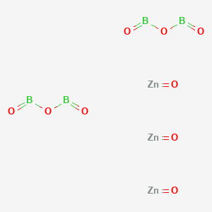 molecular formula B4O9Zn3 B14869692 Oxo(oxoboranyloxy)borane;oxozinc 