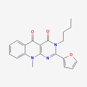 3-butyl-2-(furan-2-yl)-10-methylpyrimido[4,5-b]quinoline-4,5(3H,10H)-dione