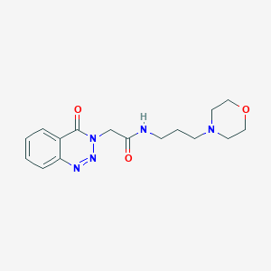 N-(3-morpholinopropyl)-2-(4-oxobenzo[d][1,2,3]triazin-3(4H)-yl)acetamide