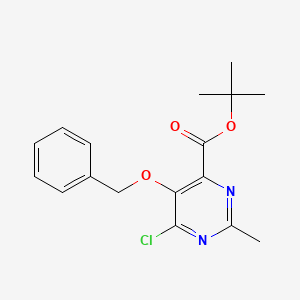 Tert-butyl 5-(benzyloxy)-6-chloro-2-methylpyrimidine-4-carboxylate