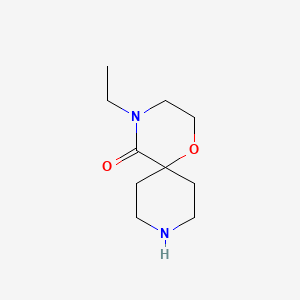 molecular formula C10H18N2O2 B14869711 4-Ethyl-1-oxa-4,9-diazaspiro[5.5]undecan-5-one 