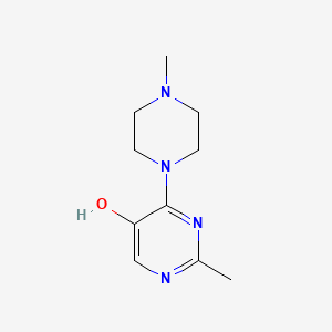 molecular formula C10H16N4O B14869734 2-Methyl-4-(4-methylpiperazin-1-yl)pyrimidin-5-ol 