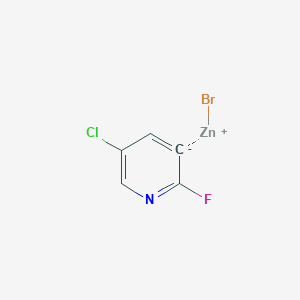 molecular formula C5H2BrClFNZn B14869741 (5-Chloro-2-fluoropyridin-3-yl)Zinc bromide 