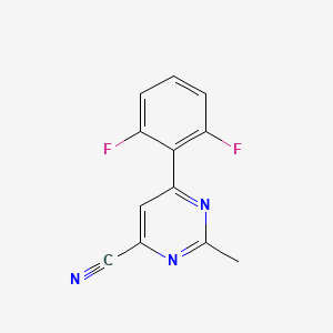 6-(2,6-Difluorophenyl)-2-methylpyrimidine-4-carbonitrile