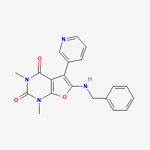 6-(benzylamino)-1,3-dimethyl-5-(pyridin-3-yl)furo[2,3-d]pyrimidine-2,4(1H,3H)-dione