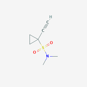 molecular formula C7H11NO2S B1486976 1-乙炔基-N,N-二甲基环丙烷-1-磺酰胺 CAS No. 2172022-37-4