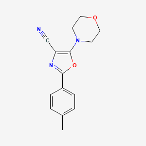 2-(4-Methylphenyl)-5-(morpholin-4-yl)-1,3-oxazole-4-carbonitrile