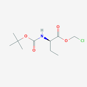 Chloromethyl (2R)-2-{[(tert-butoxy)carbonyl]amino}butanoate