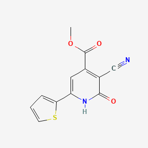 Methyl 3-cyano-2-hydroxy-6-(thiophen-2-yl)pyridine-4-carboxylate