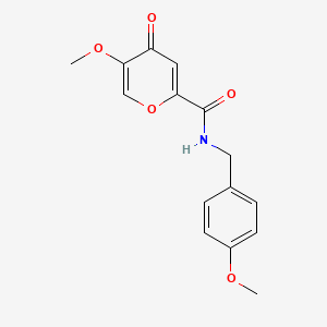 5-methoxy-N-(4-methoxybenzyl)-4-oxo-4H-pyran-2-carboxamide