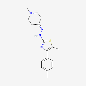 5-Methyl-2-(2-(1-methylpiperidin-4-ylidene)hydrazinyl)-4-(p-tolyl)thiazole