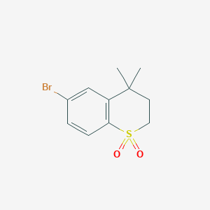 molecular formula C11H13BrO2S B1486988 6-Bromo-4,4-dimethylthiochroman 1,1-dioxide CAS No. 2137818-21-2