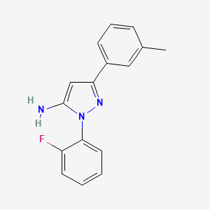 1-(2-Fluorophenyl)-3-(3-methylphenyl)-1H-pyrazol-5-amine