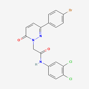 2-(3-(4-bromophenyl)-6-oxopyridazin-1(6H)-yl)-N-(3,4-dichlorophenyl)acetamide