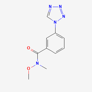 N-methoxy-N-methyl-3-(1H-tetrazol-1-yl)benzamide