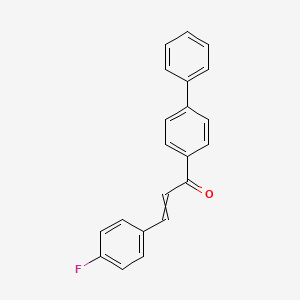 molecular formula C21H15FO B14869915 3-(4-Fluorophenyl)-1-(4-phenylphenyl)prop-2-en-1-one 