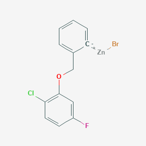 2-[(2'-Chloro-5'-fluorophenoxy)methyl]phenylZinc bromide