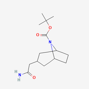 8-Boc-3-(2-amino-2-oxo-ethyl)-8-azabicyclo[3.2.1]octane