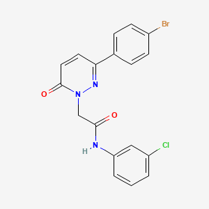 2-(3-(4-bromophenyl)-6-oxopyridazin-1(6H)-yl)-N-(3-chlorophenyl)acetamide