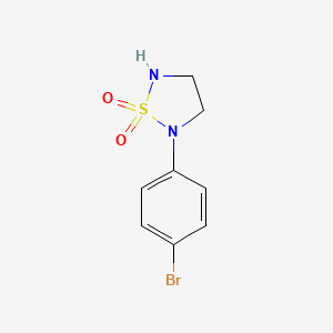 molecular formula C8H9BrN2O2S B14869950 2-(4-Bromophenyl)-1,2,5-thiadiazolidine 1,1-dioxide 