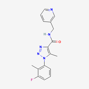 1-(3-fluoro-2-methylphenyl)-5-methyl-N-(pyridin-3-ylmethyl)-1H-1,2,3-triazole-4-carboxamide