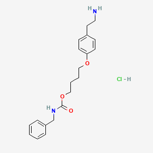 Benzyl (4-(4-(2-aminoethyl)phenoxy)butyl)carbamate hydrochloride