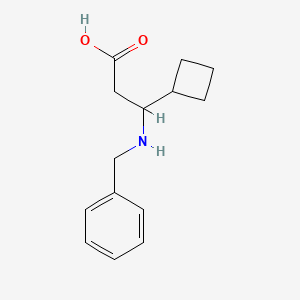 molecular formula C14H19NO2 B14869978 3-(Benzylamino)-3-cyclobutylpropanoic acid 