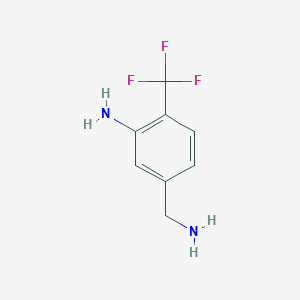 molecular formula C8H9F3N2 B14869979 3-Amino-4-trifluoromethyl-benzylamine 