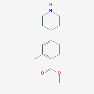 2-Methyl-4-piperidin-4-yl-benzoic acid methyl ester