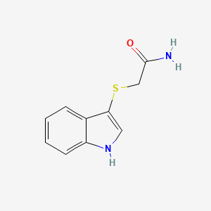 molecular formula C10H10N2OS B14869984 2-(1H-indol-3-ylsulfanyl)acetamide 