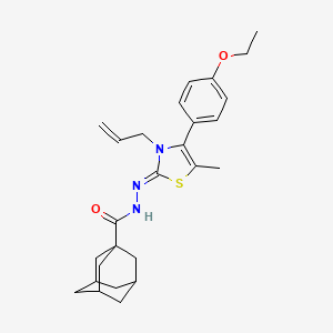 (Z)-N'-(3-allyl-4-(4-ethoxyphenyl)-5-methylthiazol-2(3H)-ylidene)adamantane-1-carbohydrazide