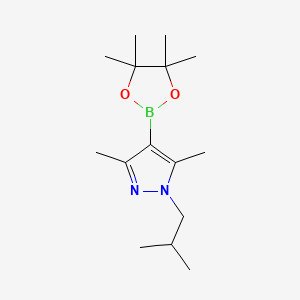 1-Isobutyl-3,5-dimethyl-4-(4,4,5,5-tetramethyl-[1,3,2]dioxaborolan-2-yl)-1H-pyrazole