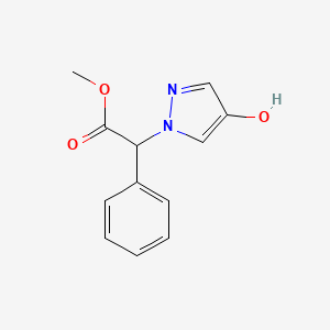 (4-Hydroxypyrazol-1-yl)-phenylacetic acid methyl ester