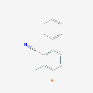 molecular formula C14H10BrN B14870035 2-Cyano-4-bromo methyl biphenyl CAS No. 1284227-57-1