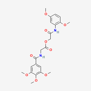 2-((2,5-Dimethoxyphenyl)amino)-2-oxoethyl 2-(3,4,5-trimethoxybenzamido)acetate