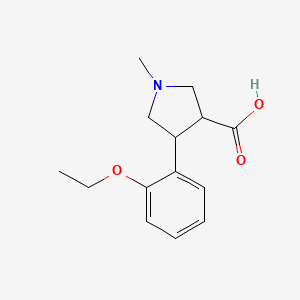 4-(2-Ethoxyphenyl)-1-methylpyrrolidine-3-carboxylic acid