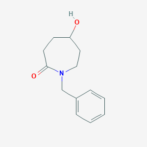 molecular formula C13H17NO2 B14870076 1-Benzyl-5-hydroxyazepan-2-one 