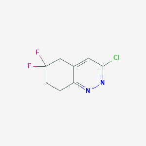 molecular formula C8H7ClF2N2 B14870080 3-Chloro-6,6-difluoro-5,6,7,8-tetrahydrocinnoline 