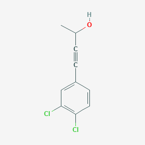 molecular formula C10H8Cl2O B14870092 4-(3,4-Dichlorophenyl)but-3-yn-2-ol 