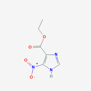 molecular formula C6H7N3O4 B1487010 Ethyl 4-nitro-1h-imidazole-5-carboxylate CAS No. 74478-95-8