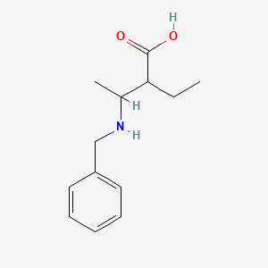 molecular formula C13H19NO2 B14870117 3-(Benzylamino)-2-ethylbutanoic acid 