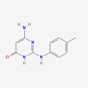 6-amino-2-[(4-methylphenyl)amino]pyrimidin-4(3H)-one