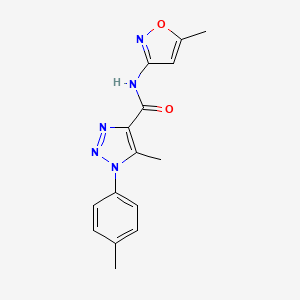 5-methyl-N-(5-methylisoxazol-3-yl)-1-(p-tolyl)-1H-1,2,3-triazole-4-carboxamide