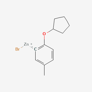 2-Cyclopentyloxy-5-methylphenylZinc bromide