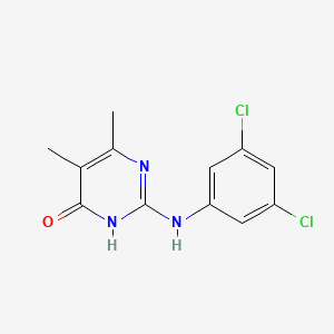2-[(3,5-dichlorophenyl)amino]-5,6-dimethylpyrimidin-4(3H)-one