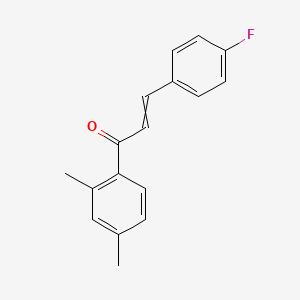 molecular formula C17H15FO B14870182 1-(2,4-Dimethylphenyl)-3-(4-fluorophenyl)prop-2-en-1-one 