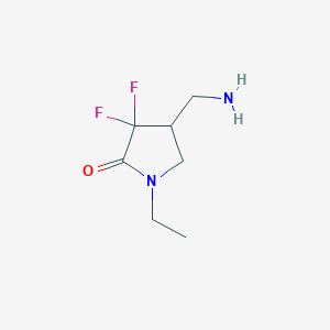 4-(Aminomethyl)-1-ethyl-3,3-difluoropyrrolidin-2-one