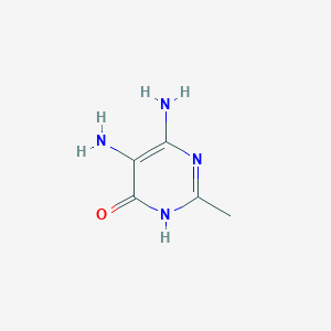 molecular formula C5H8N4O B1487023 5,6-Diamino-2-methylpyrimidin-4(1h)-one CAS No. 45741-61-5