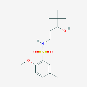 N-(3-hydroxy-4,4-dimethylpentyl)-2-methoxy-5-methylbenzenesulfonamide